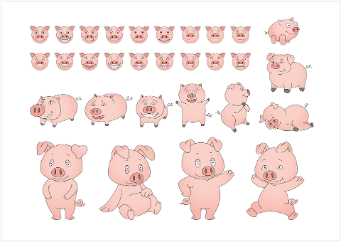 cartoon-pig-animal-happy-cute-4415840