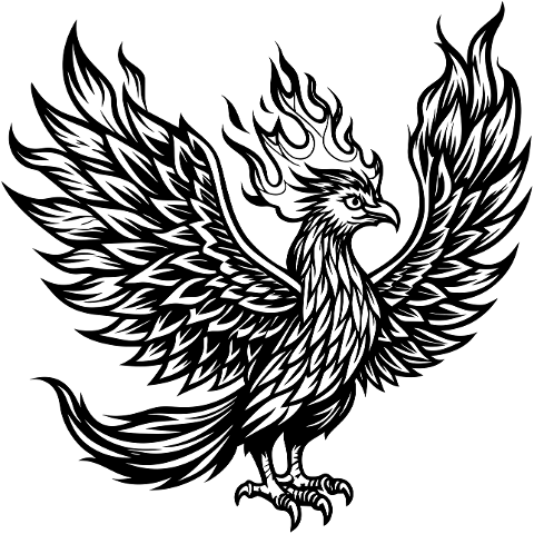 ai-generated-phoenix-line-art-bird-8906965