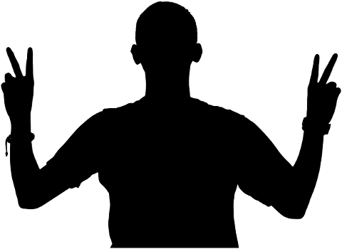 man-peace-sign-silhouette-cutout-7120220