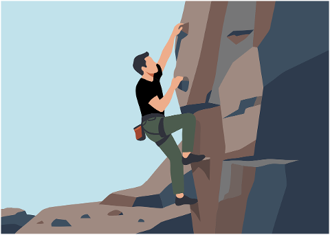 climbing-climber-cartoon-rock-face-10434949