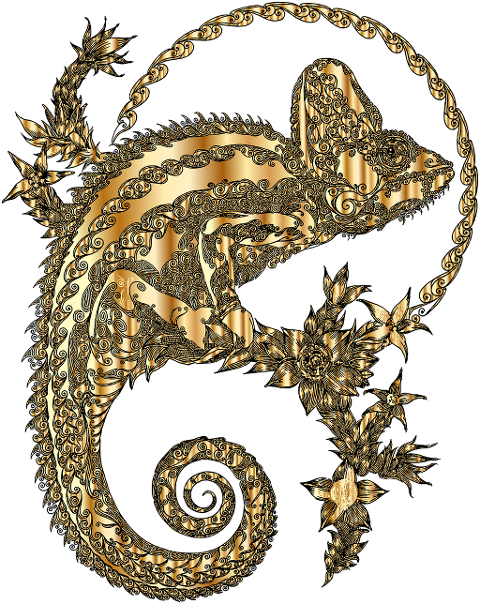 chameleon-lizard-animal-line-art-7344739