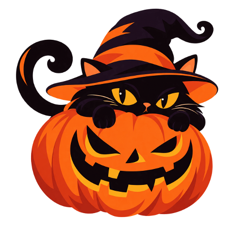 black-cat-pumpkin-witch-hat-10500347
