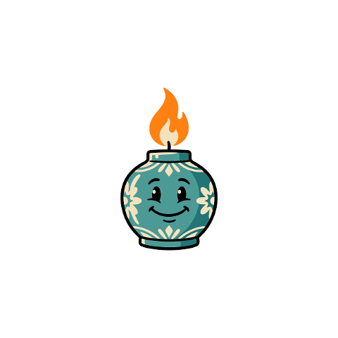 cartoon-smiling-face-lamp-flame-10359540