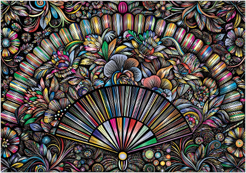 hand-fan-fan-cooling-floral-9637906