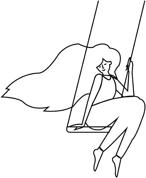 woman-swing-line-art-female-girl-6185607