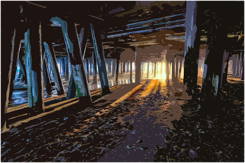 under-the-boardwalk-beach-painting-7262440