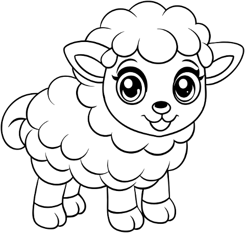 sheep-animal-lamb-monochrome-cute-8764292