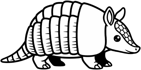 armadillo-cartoon-outline-animal-9907973