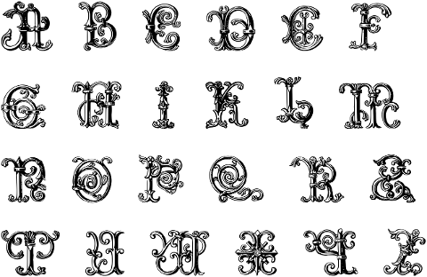 alphabet-font-line-art-letters-6000170