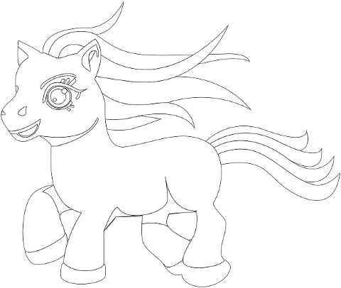 pony-horse-line-art-animal-6940734