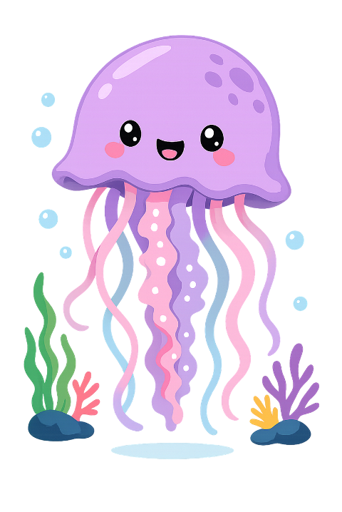 jellyfish-cute-cartoon-underwater-10297287