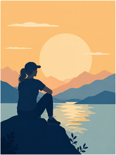 woman-silhouette-sunset-lake-10234524