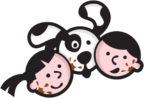 dog-children-mud-dirty-playing-9234947