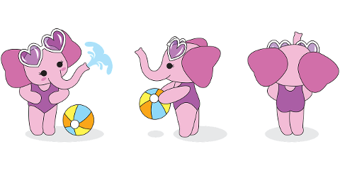 pink-elephant-cartoon-cute-animal-4320508