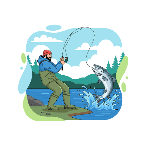 fishing-action-big-fish-catch-10088848