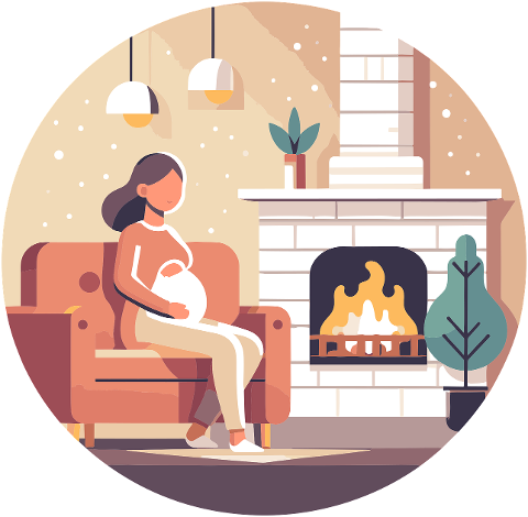 woman-pregnant-mother-fireplace-8523858