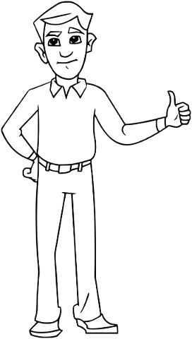 thumbs-up-man-line-art-people-5354276