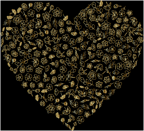 heart-flowers-love-gold-floral-8393378