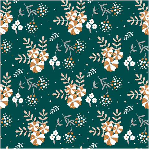 flowers-leaves-pattern-autumn-7405651