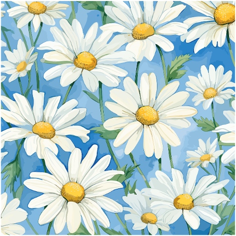 daisies-pattern-design-flower-8184650