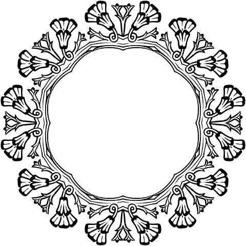frame-floral-line-art-round-border-6091160