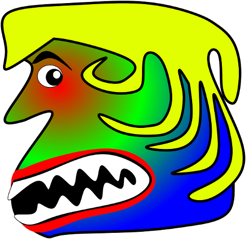 face-ugly-strange-cartoon-color-7274428