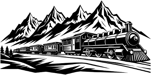 train-locomotive-landscape-line-art-8753564