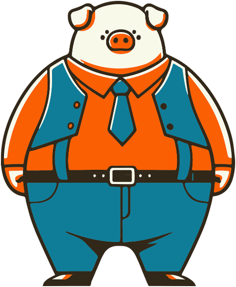 pig-boss-vest-tie-shirt-suit-8596138
