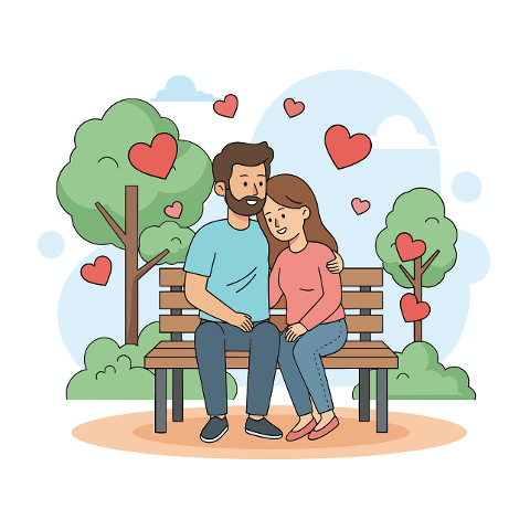 park-bench-romantic-moment-9839286