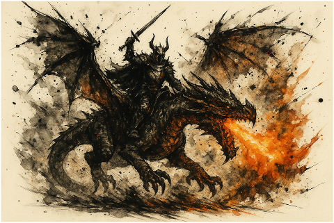 dragon-knight-fantasy-fire-dark-9935191