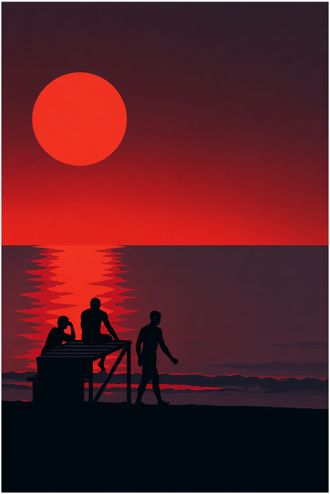 silhouette-sunset-beach-sea-ocean-10231146