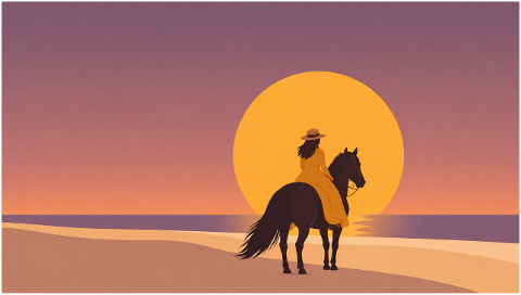 woman-horse-riding-sunset-beach-10250376