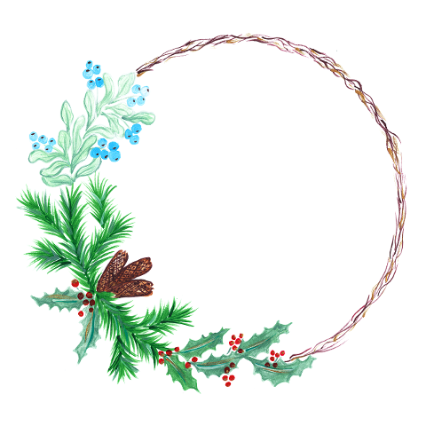 christmas-wreath-mistletoe-holly-6817277