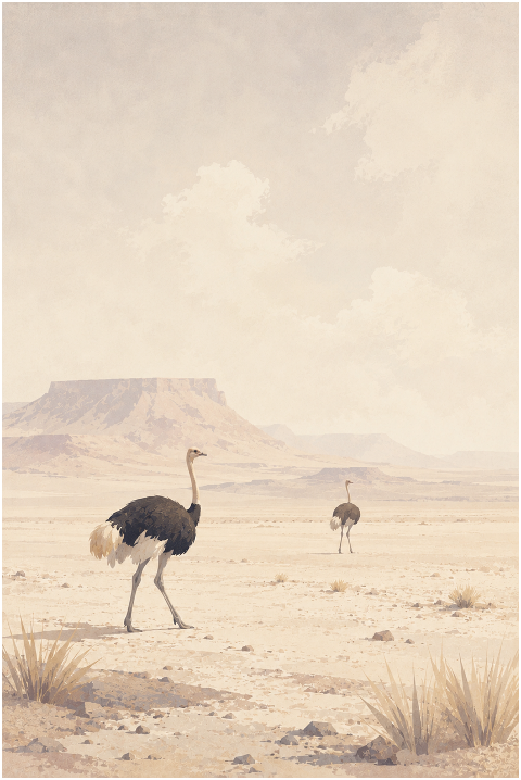 ostrich-desert-landscape-african-10265763