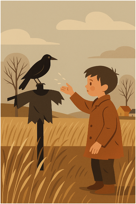 autumn-nature-field-child-crow-9892951