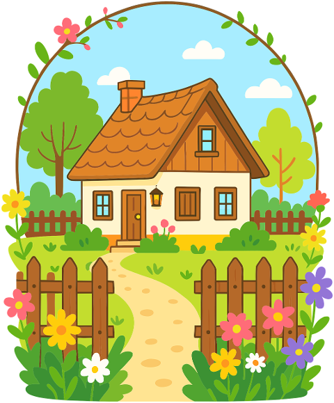 house-fence-garden-flowers-trees-9754431