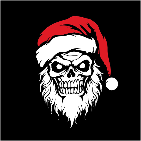 ai-generated-skull-santa-claus-8546963