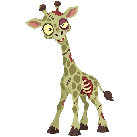 giraffe-zombie-cartoon-character-10496609