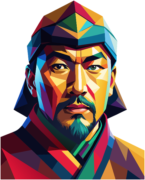 genghis-khan-mongol-portrait-man-8789457