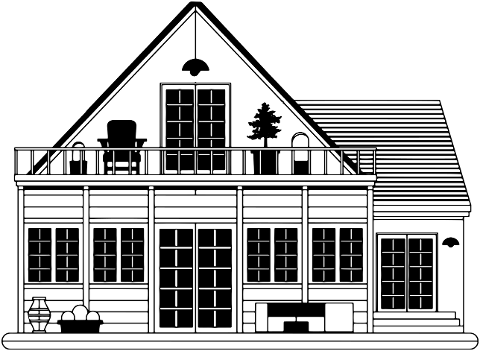 house-2-storey-house-line-art-7106065