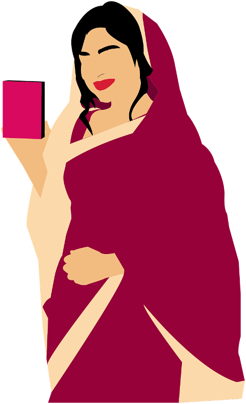 woman-saree-drawing-cartoon-7248392