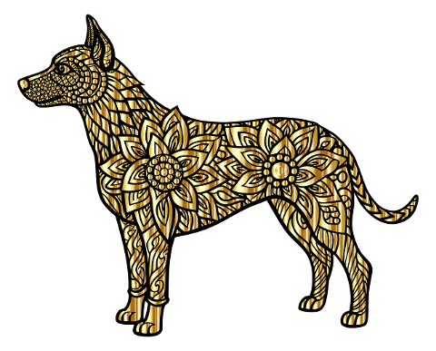 dog-canine-gold-animal-line-art-8846854