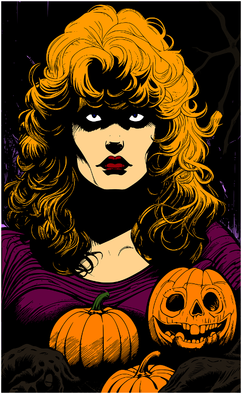 ai-generated-woman-pumpkin-gothic-8366439