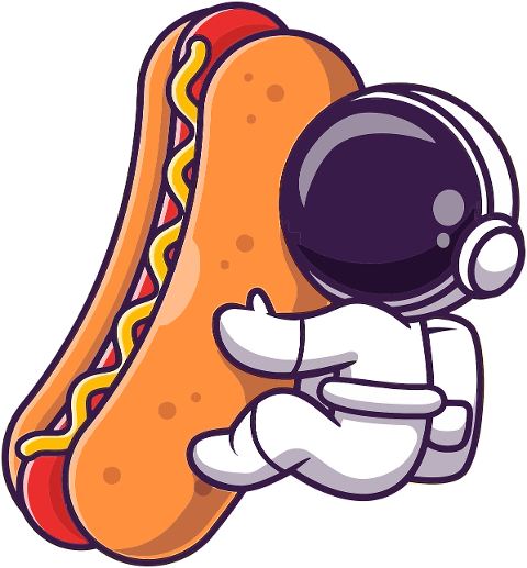 space-astronaut-hot-dog-moon-earth-6862870