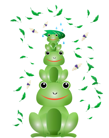 frog-animal-tower-frogs-leaves-toad-4892475