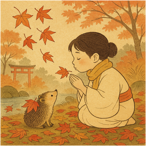 autumn-fall-girl-hedgehog-9892770