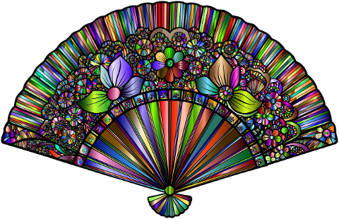 hand-fan-fan-cooling-floral-9637913