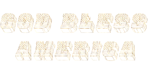 god-bless-america-typography-3d-8863915