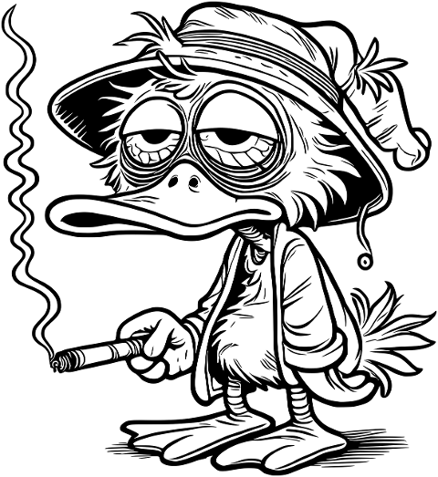 duck-anthropomorphic-smoking-9114805