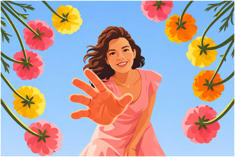 spring-woman-flowers-floral-frame-10201644